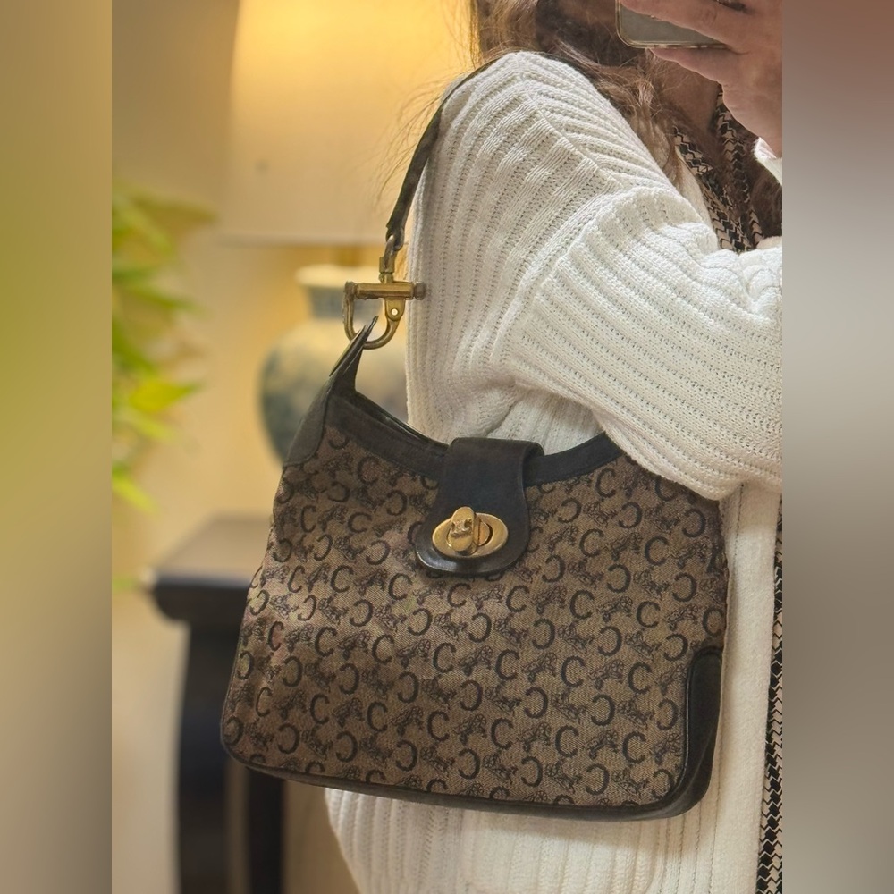 CELINE Vintage Hobo Shoulder Bag